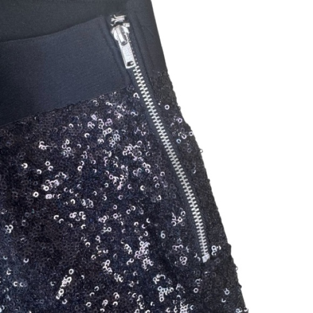 GAP Black Sequin Ankle Pants Size Small Party NYE Dressy - Picture 4 of 8